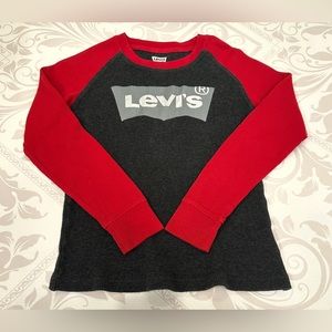 Big Boys Levi’s Raglan Grey & Red size M